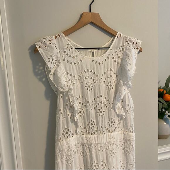 Alice McCall Sample White Eyelet Jumpsuit One Piece Medium - Picture 11 of 16